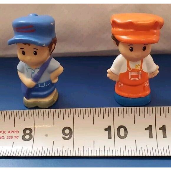 Fisher-Price Little People Mailman Train Engineer Replacement Action Figures - Picture 8 of 9